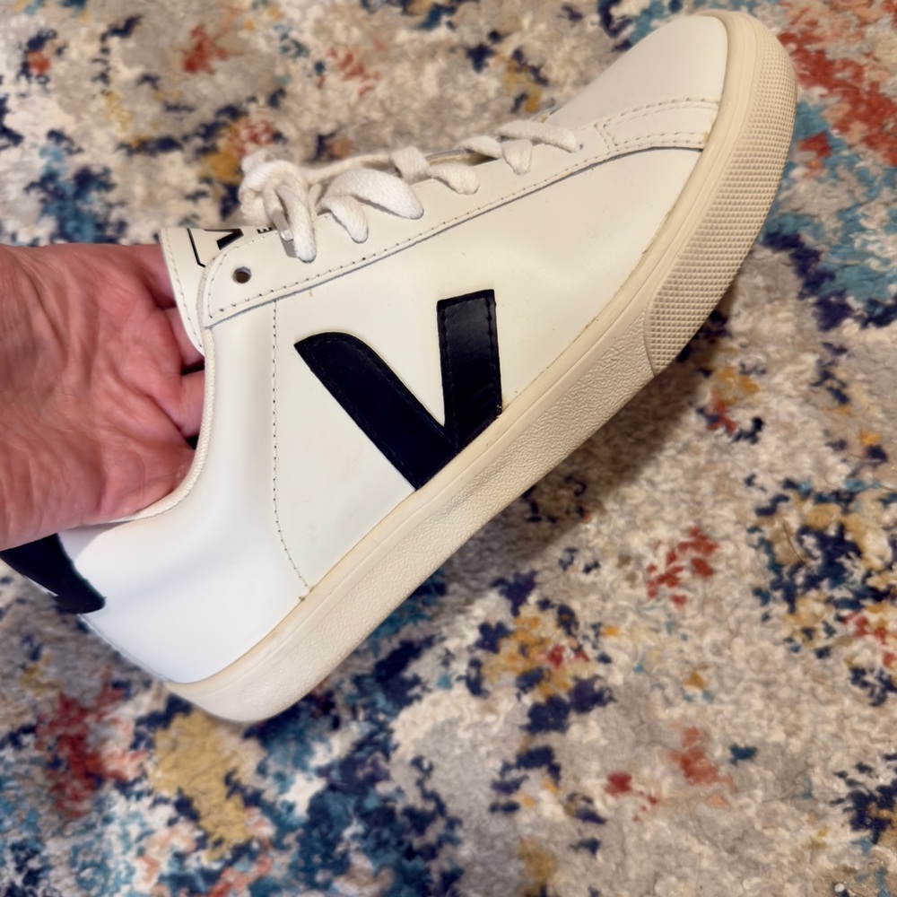 Veja White and Black Sneakers for Everyday Style